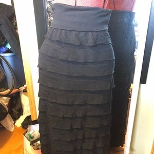 Sophie Max Ruffled Layer Maxi Skirt. SZ S